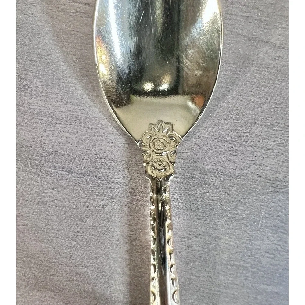 Prestige Concord Stainless Steel Demitasse Spoon Floral Rose 5